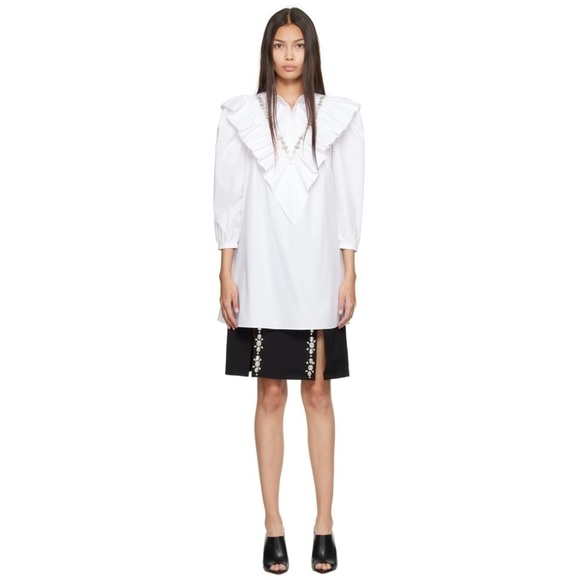 SHUSHU/TONG, Women's White Shirt Minidress - White. Size: S (US). NWT - Picture 10 of 14